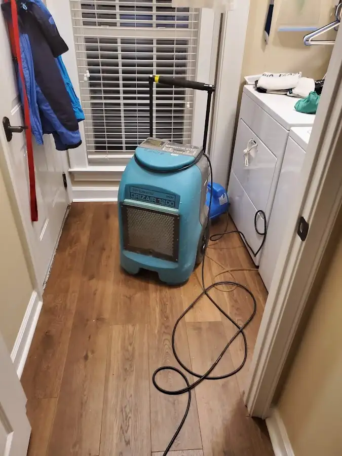 Commercial dehumidifier deployed for Flood Damage Cleanup in Uhrichsville