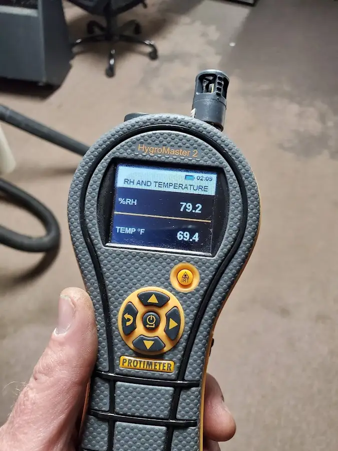 Moisture meter humidity assessment for Mold Remediation & Removal in Uhrichsville