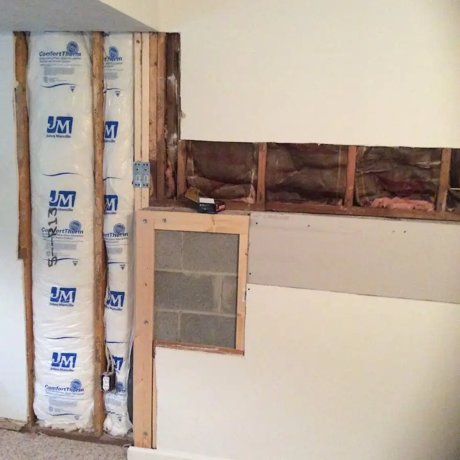Wall insulation replacement during Contents Cleaning & Restoration in Uhrichsville